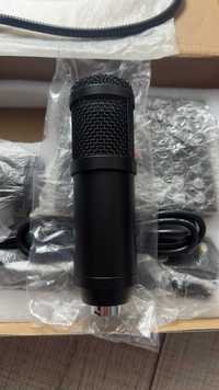 Kit Microfon BM800 Condensator, Gaming, Podcast cu Placa de sunet