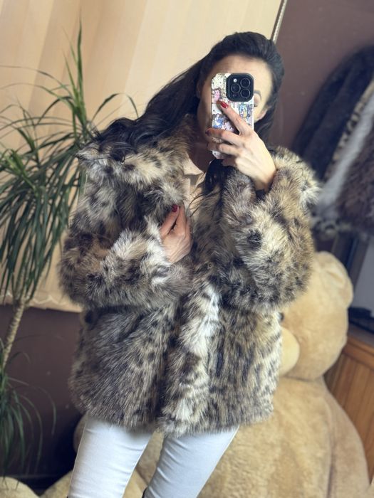 Уникално палто от Висок клас еко косъм !