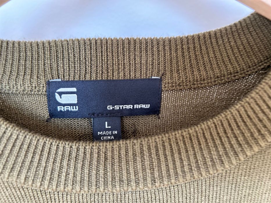 Gstar raw merino мек вълнен пуловер