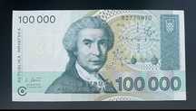 CROATIA - 1993 - 100.000 DINARA - B2778970 - BANKNOTE - CIRCULATED