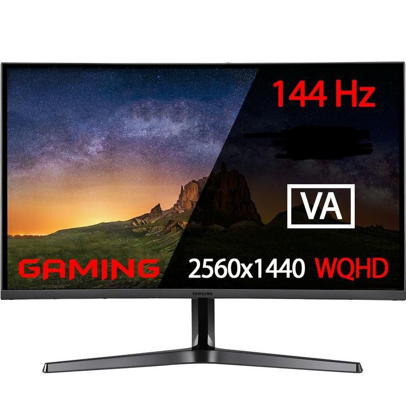 Новый игровой изогнутый монитор 27" 144hz