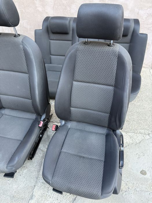 Interior scaune textil Audi A6 C6 complet + bancheta fixa piele