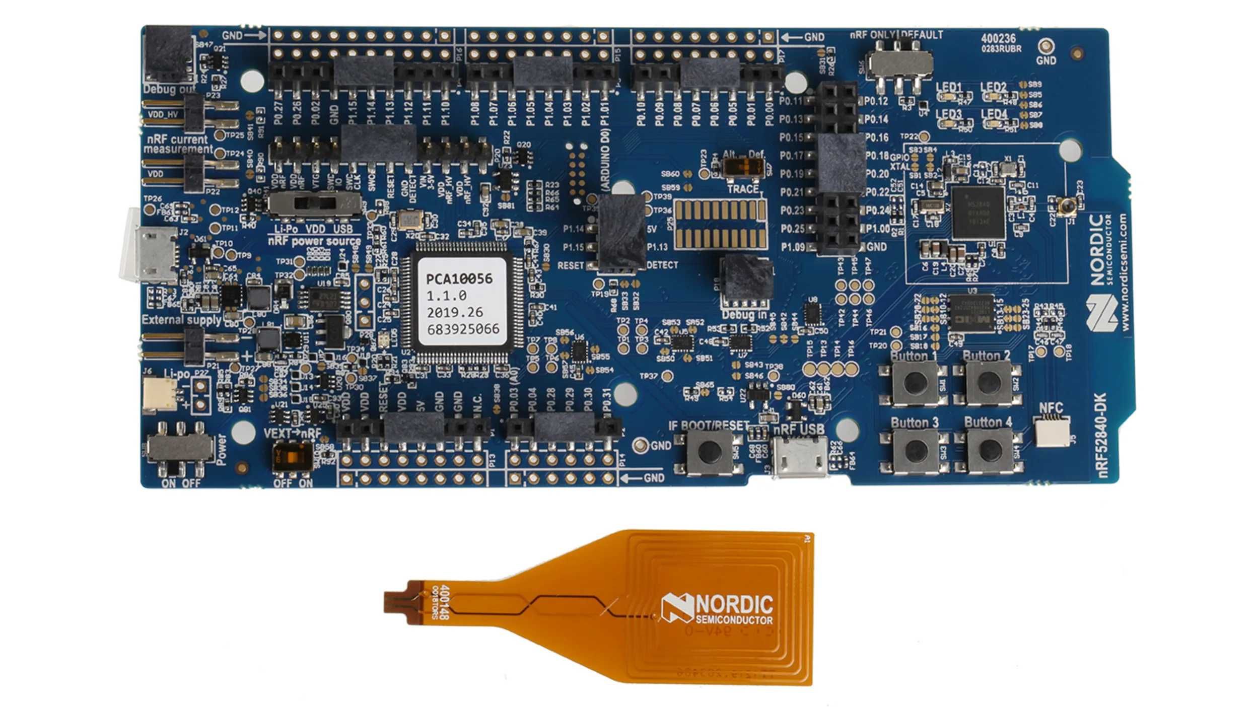 Placa de dezvoltare Nordic NRF52840-DK