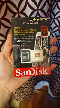 Card memorie SanDisk Extreme 512Gb ,Nou,Sigilat.