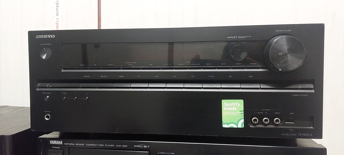 Ресивър ONKYO TX-NR414 с дистанционно