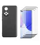 Pachet Husa Silicon si Folie Sticla Curved 6D/21D Huawei Nova 9 10 SE