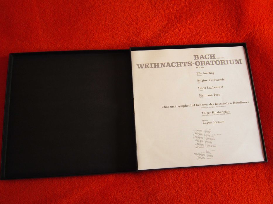 Craciun cadou rar Bach Oratoriul de Craciun 3LP Jochum Olanda 1973