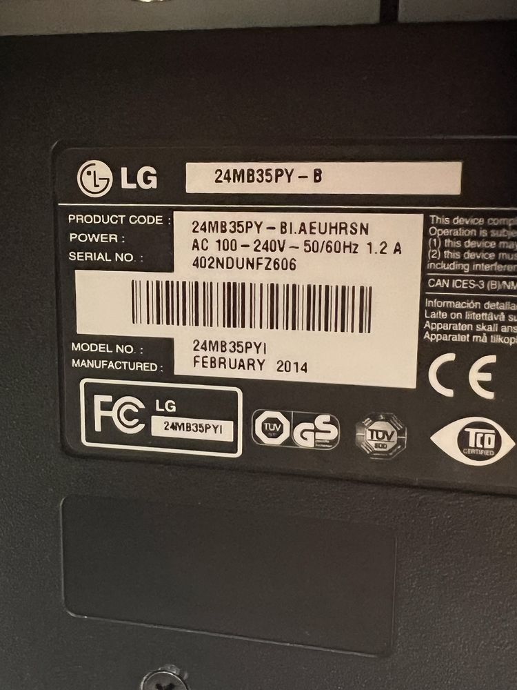 Монитор LG 24MB35PY-B 24inch