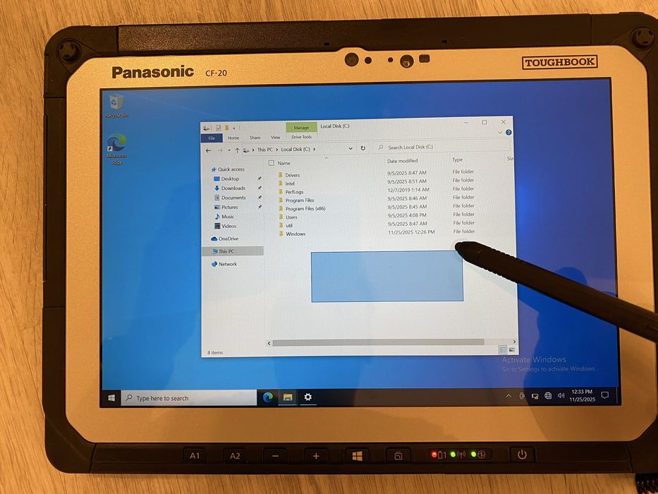 Tableta Panasonic Toughbook CF-20. Procesor i5, 8GB RAM, 256GB SSD M2