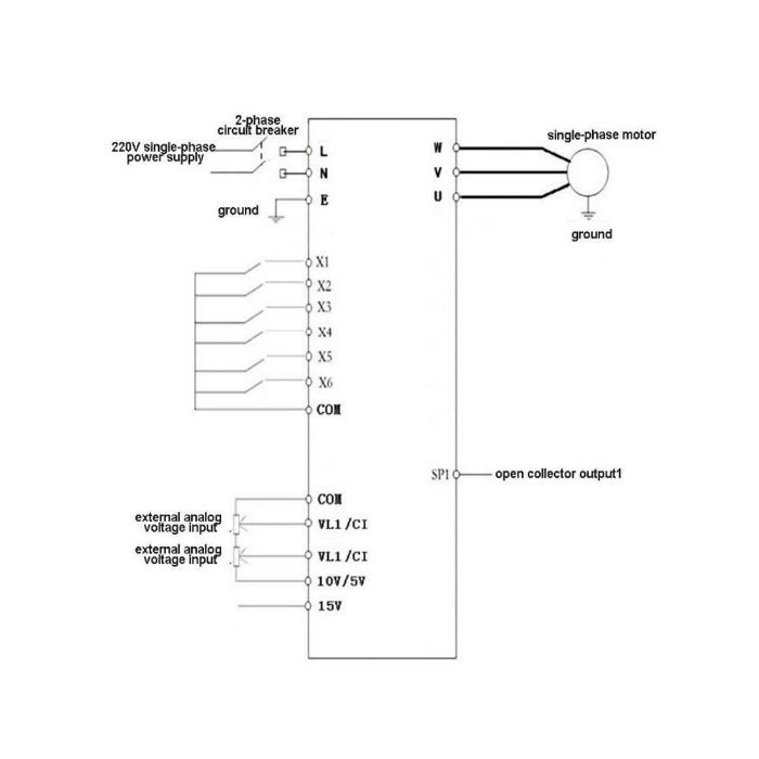 ANIMABG Честотен инвертор 0.75 kW Frequency Drive VFD