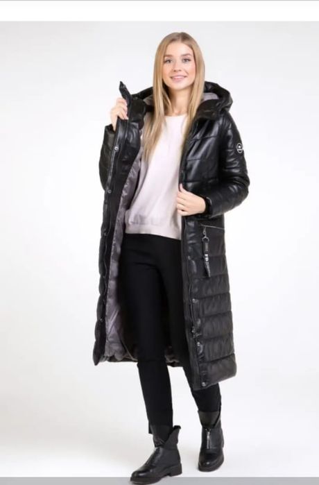 Пуховик из натуральной кожи Florida. Турция