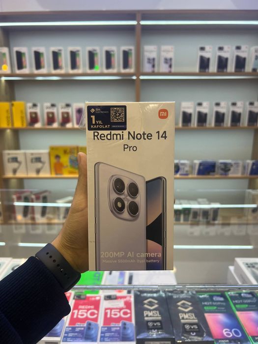 Boshlangich to'lovlarsiz Redmi Note 14 Pro! 3 oydan 24 oygacha!