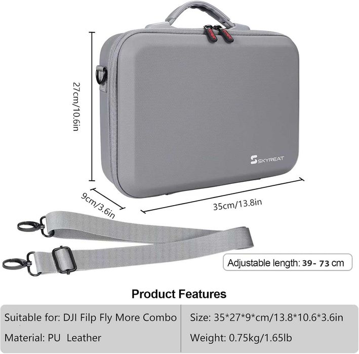 Geanta transport/ protectie drone DJI FLIP, GRI, REDUS de la 250RON