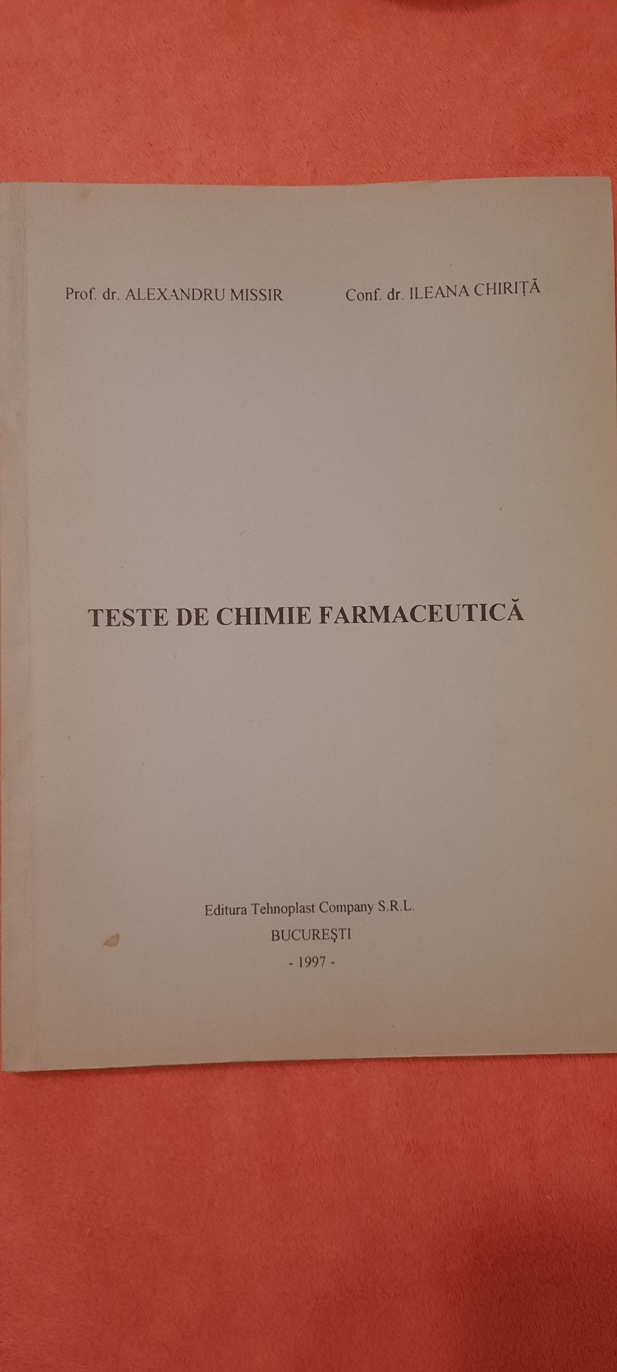 Teste de chimie farmaceutică