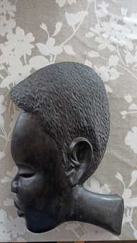 Африканска женска глава Абаносово дърво,