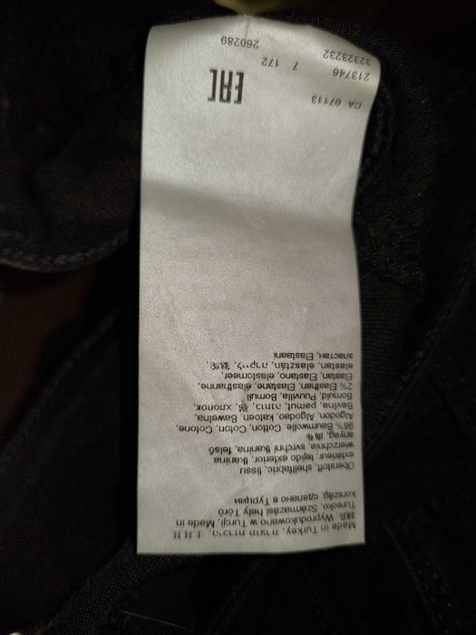 Blugi negri cu broderie cu flori Betty Co