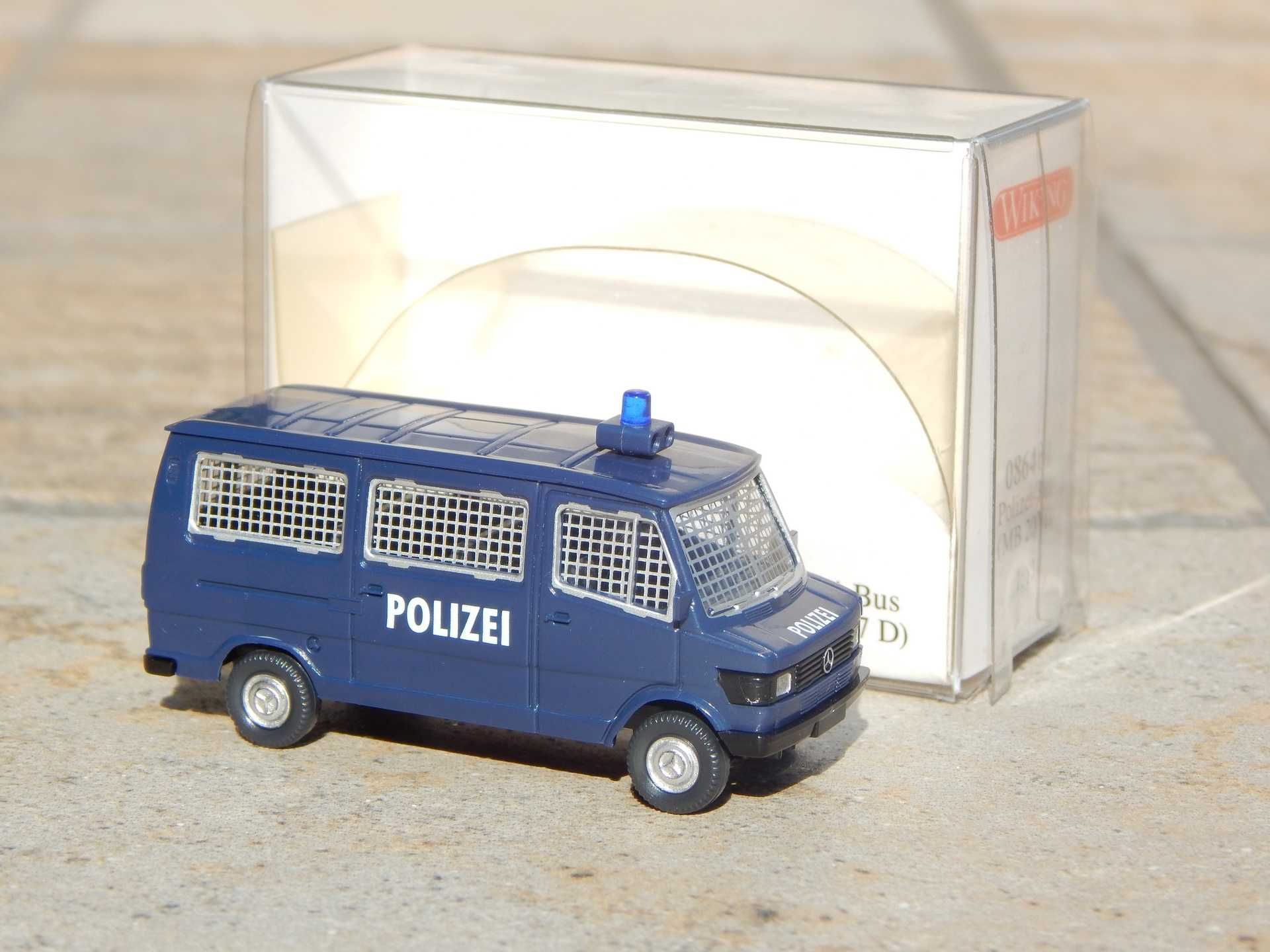 Macheta duba politie jandarmerie Mercedes 280-282 Wiking 1:87 la cutie