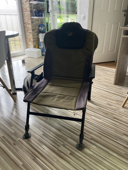 Scaund de pescuit TFGear pliabil, picioare ajustabile individual