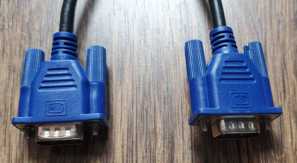 Кабел: VGA -> VGA (мъжко-мъжко), 1.8m - нов