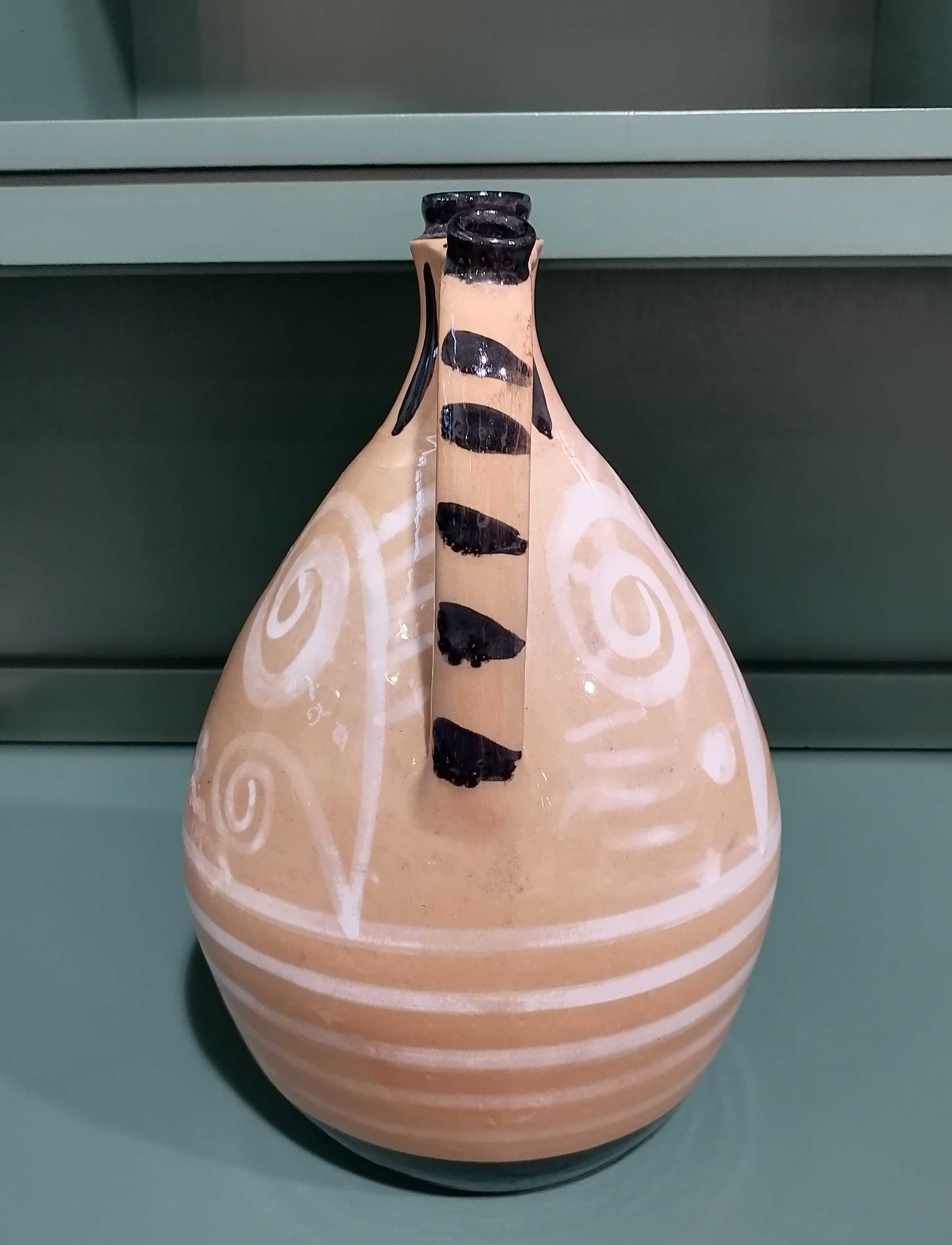 Vas ceramic vechi Bruno Fassari Italy  (Ulcior lut/Obiect decorativ)