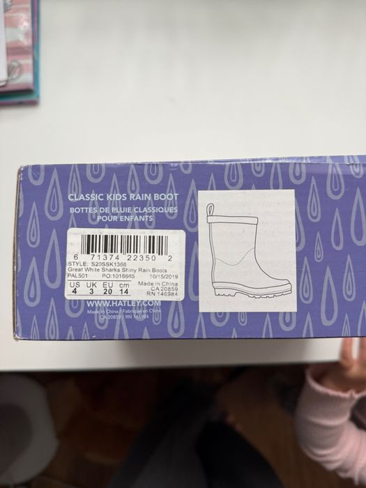 Hatley cizme de cauciuc pentru copii 14cm