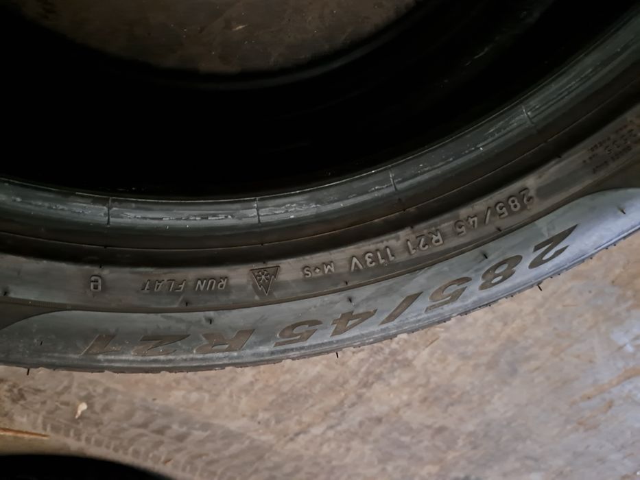 2 anvelope 285/45 R21 Pirelli runflat BMW