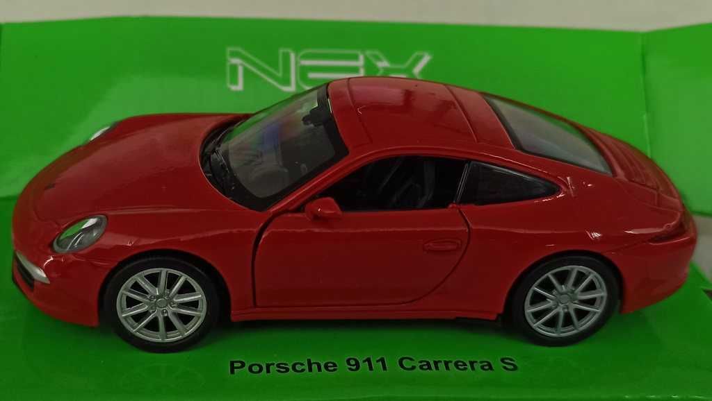 Macheta Porsche 911 Carrera S (991) red - Welly 1/36 noua