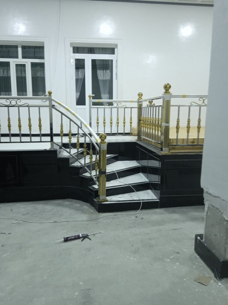 Перила из нержавеке 220 сум ришотка навес душевая кабина