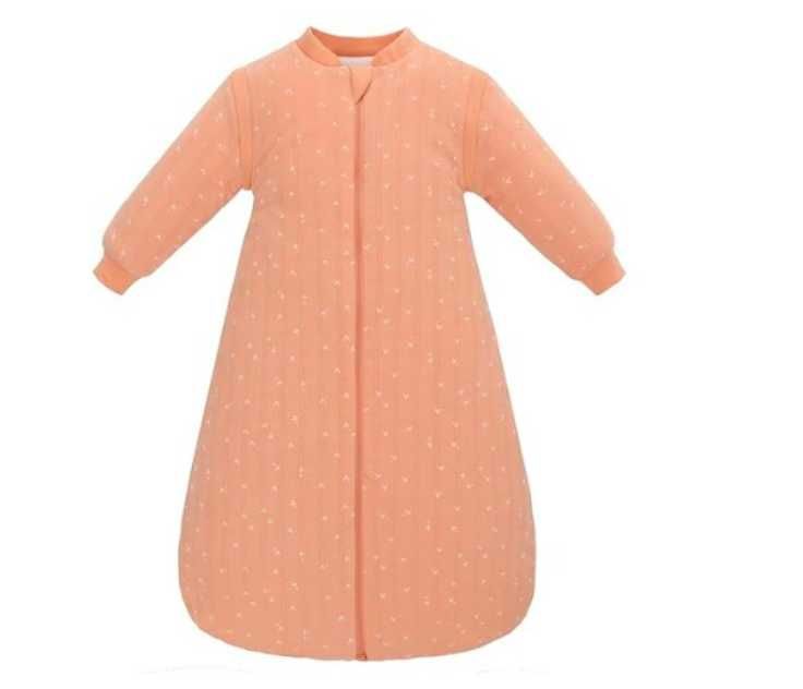 Sac de dormit AMO NENES, 0-6 luni, maneci detasabile, portocaliu