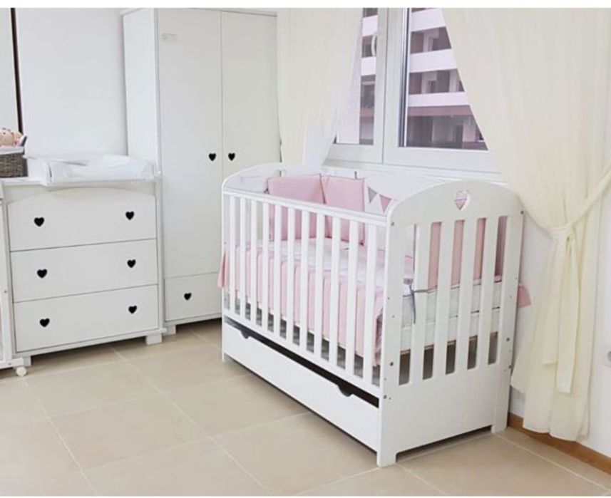 Patut copil  din lemn multifunctional