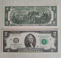 Банкноти 2 долара САЩ 2017г, - неизползвани