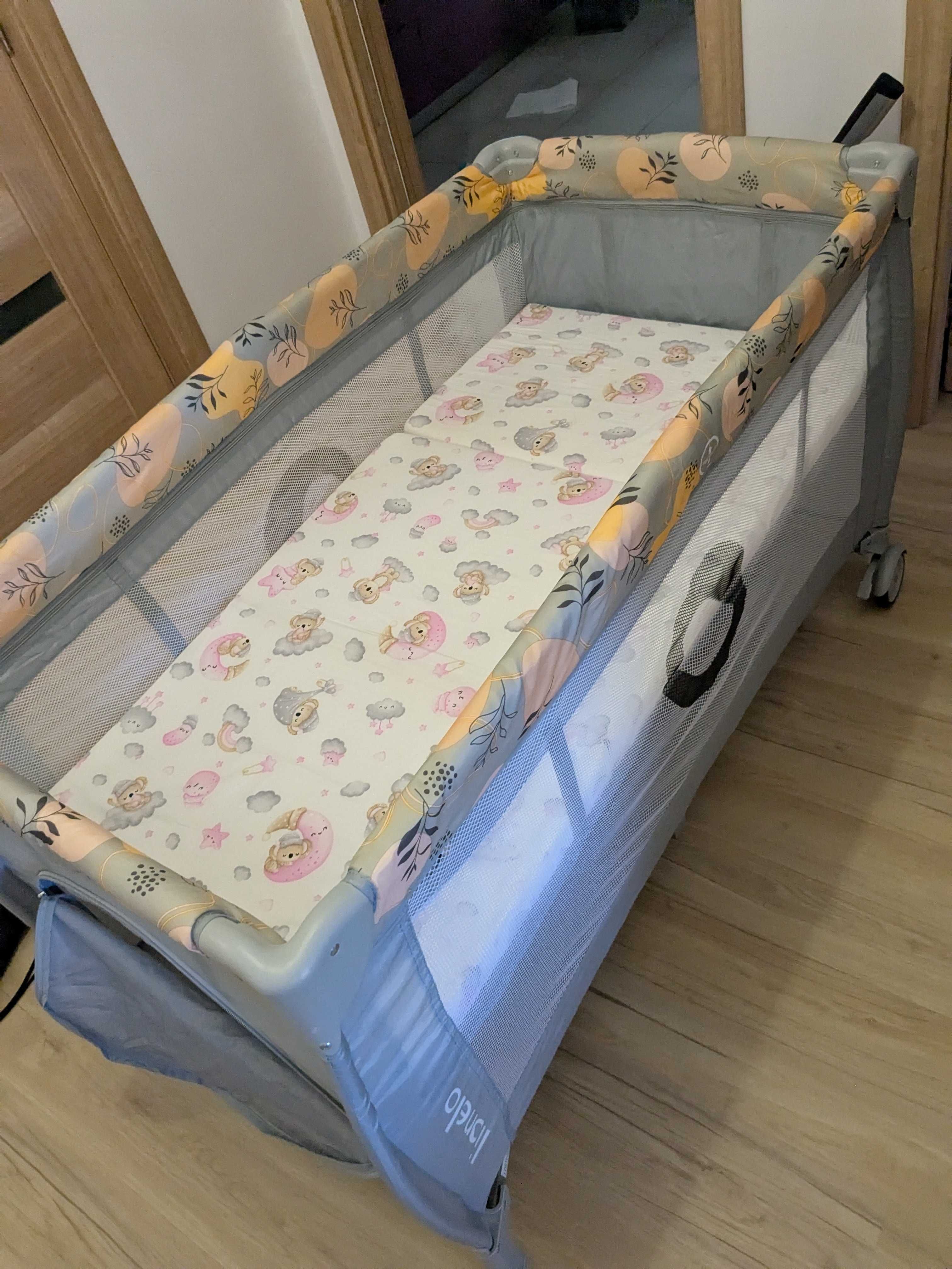 Patut pliabil Lionelo 120*60 cm + saltea pliabila suplimentara