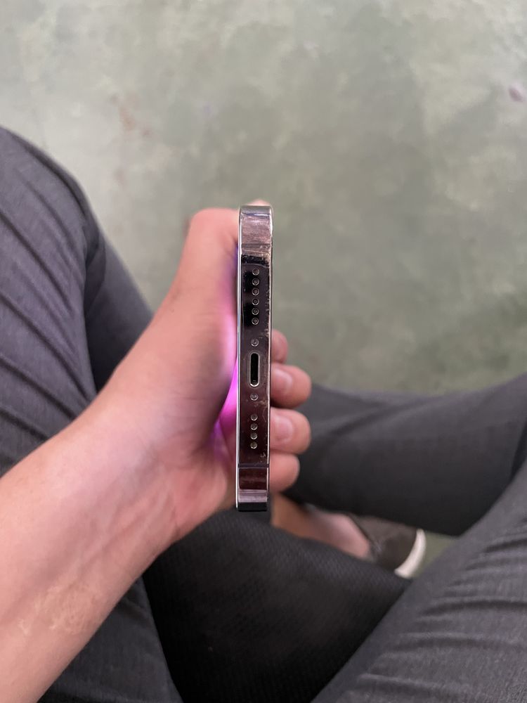 Iphone 14 pro max purpple dual sim aybi ekran shishasi singan