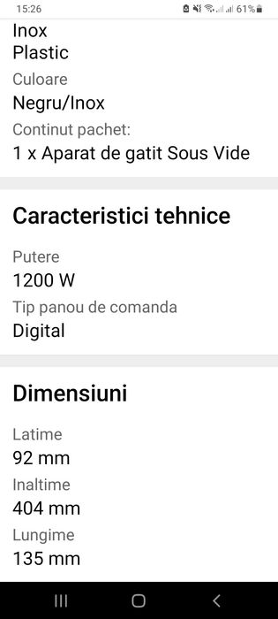 Kit de gătit Sous Vide,SVC107L+MY4468+TR10002