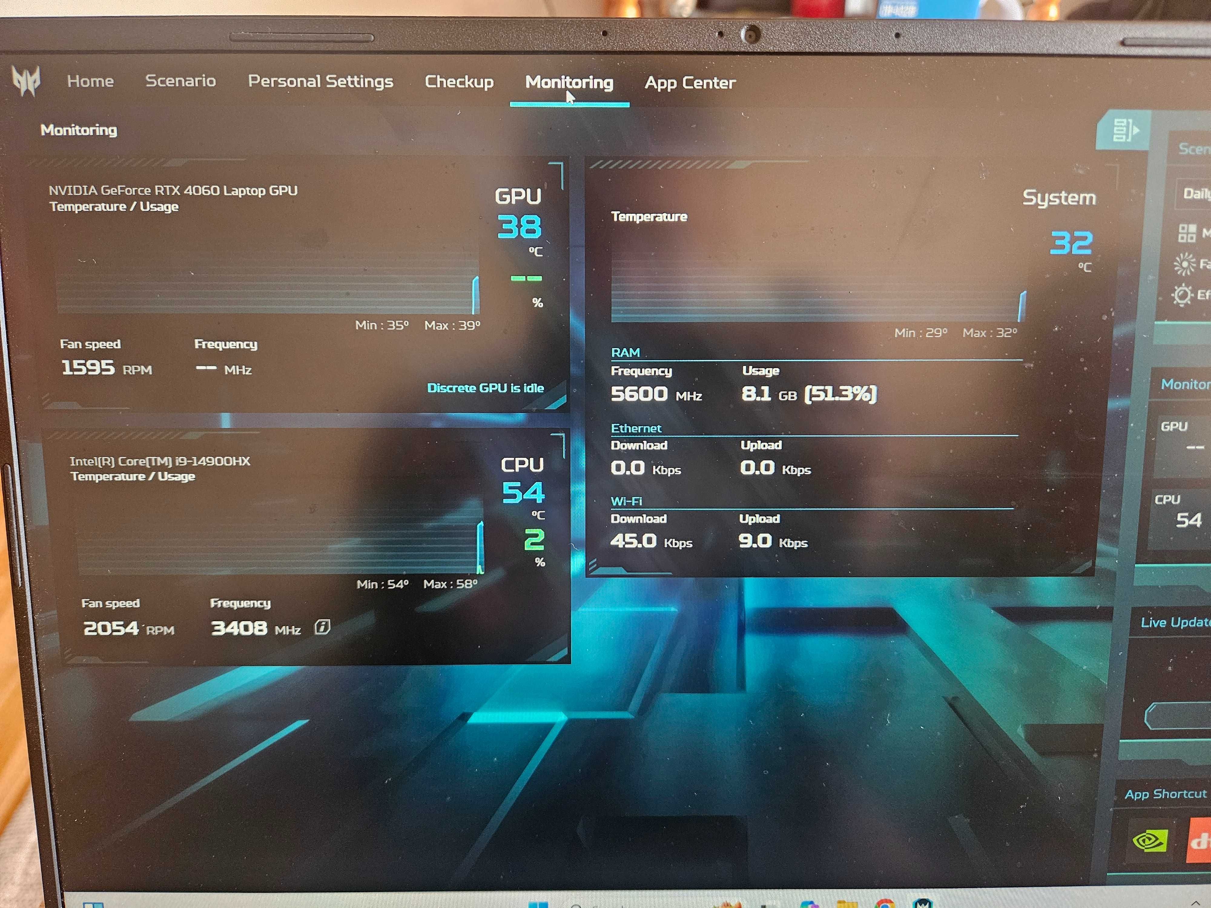 Acer predator 16 i9 14900hx, 4060