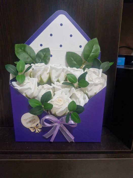 Сапунени цветя за предстоящ празник!