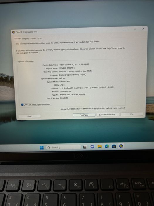 Laptop Dell Latitude 7420 14 “Intel i5 gen 11-Ssd 512GB-2x Tunderbolt