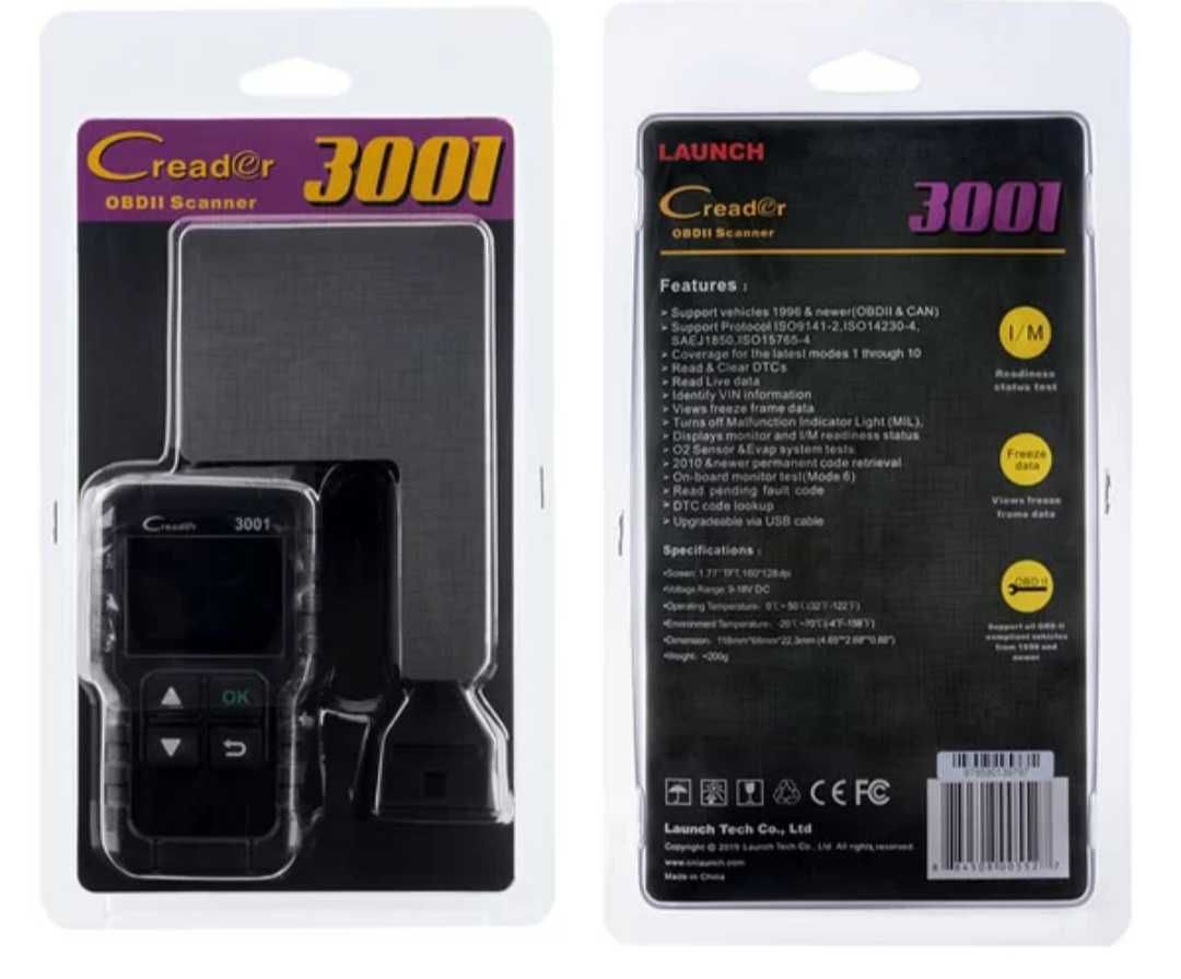 Автомобилна диагностика LAUNCH X431 CR3001 OBD2