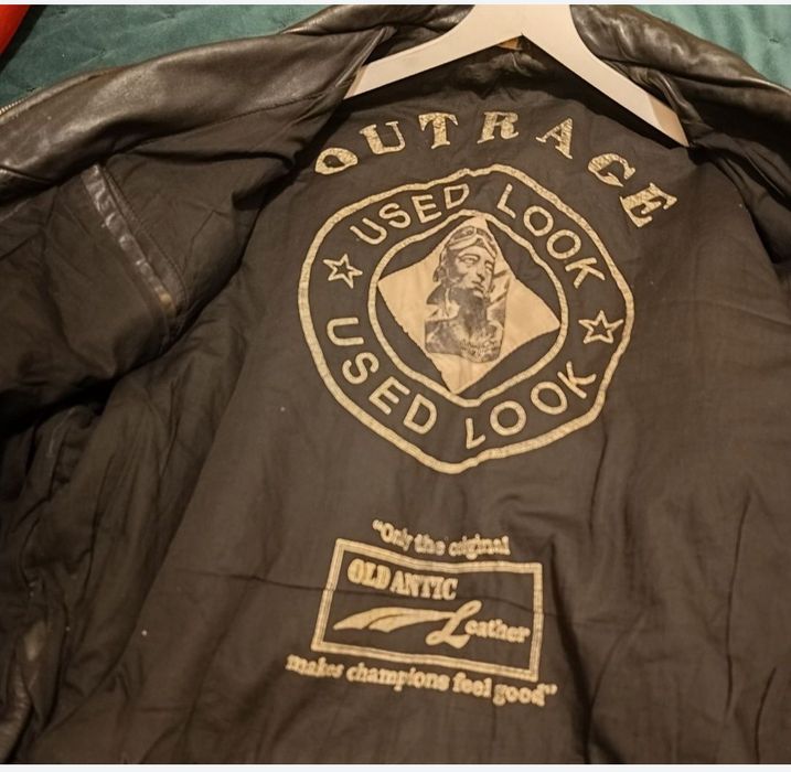 Geaca de piele naturala model aviator Xl