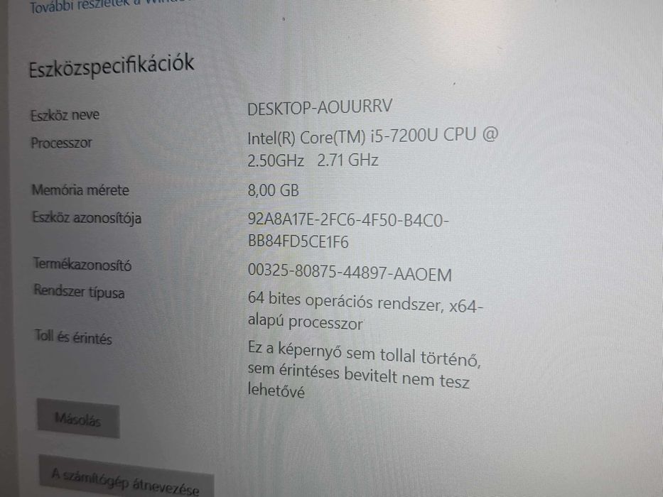 Medion Akoya – i5-7200U, 8GB DDR4