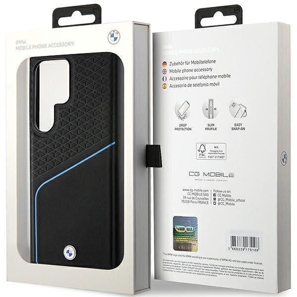 Кейс bmw hardcase signature leather textured & line magsafe за samsung