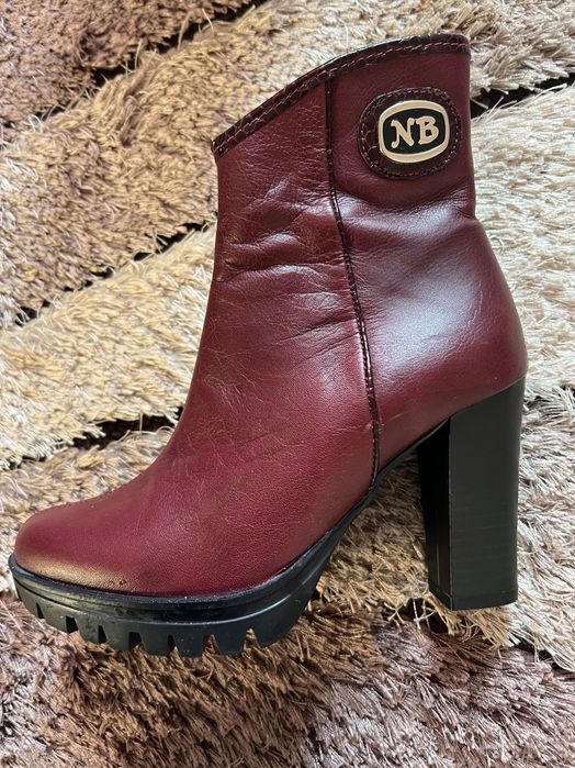 Боти/ бордо, червени