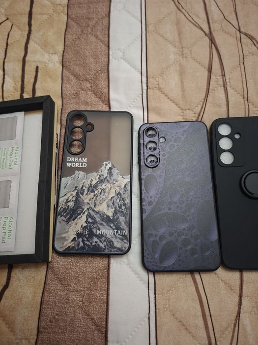 galaxy a55 2 протектора и 3 кейс