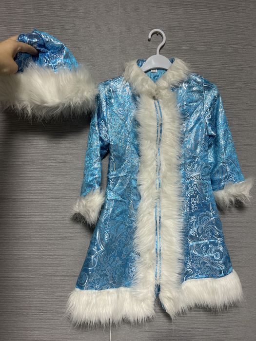 Детсктй костюм снегурочки. Размеры на фото