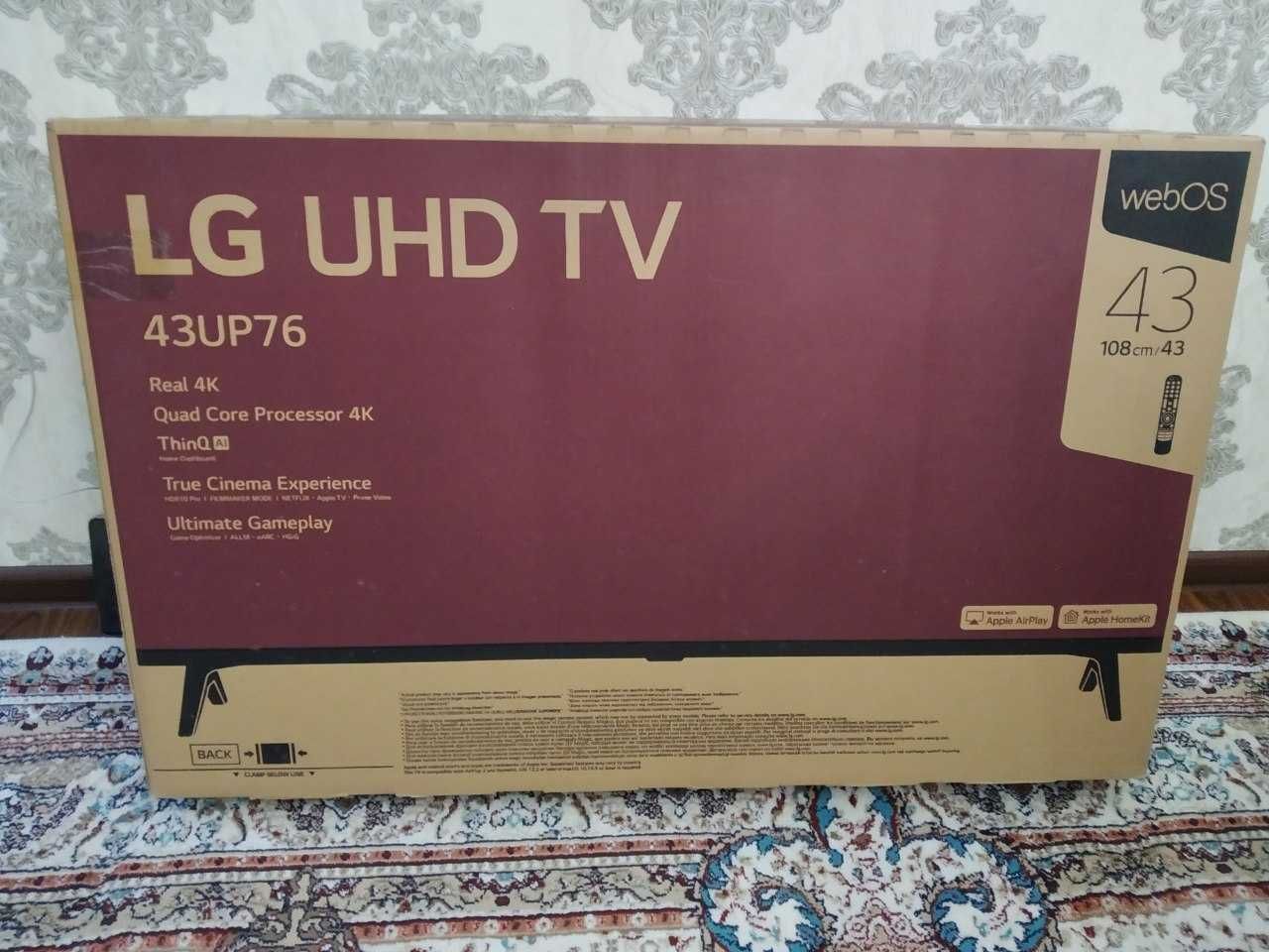 Новый. Телевизор LG 43 SMART 4K UHD