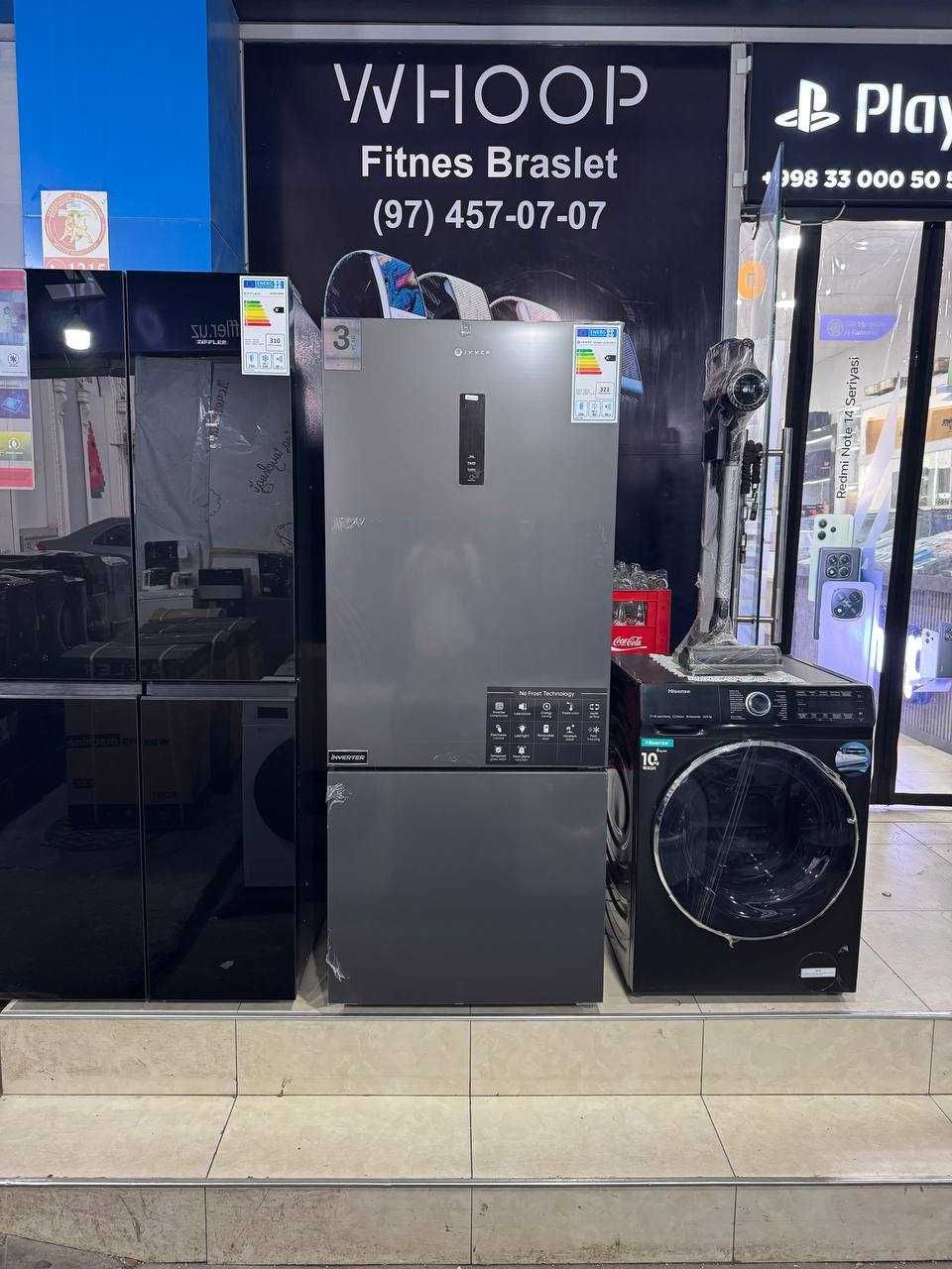 Холодильник IMMER NF388BF-DARKGREY (388 л) Inverter No Frost