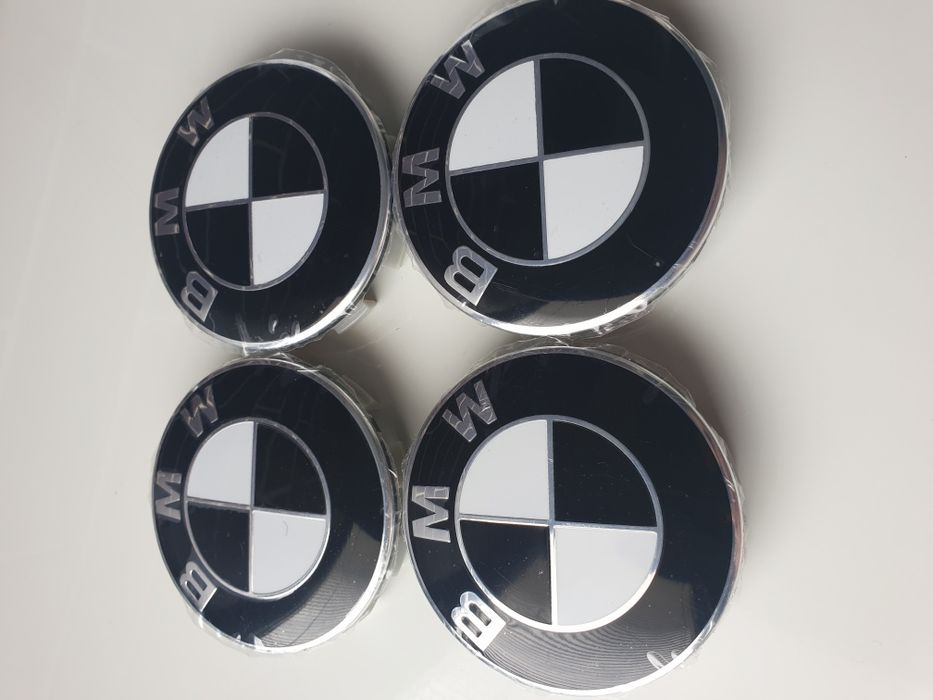 Capace-Jante-Alb-Negre-68mm-Bmw-E46-E60-E90-F10-F30-320-520-D-530-E70