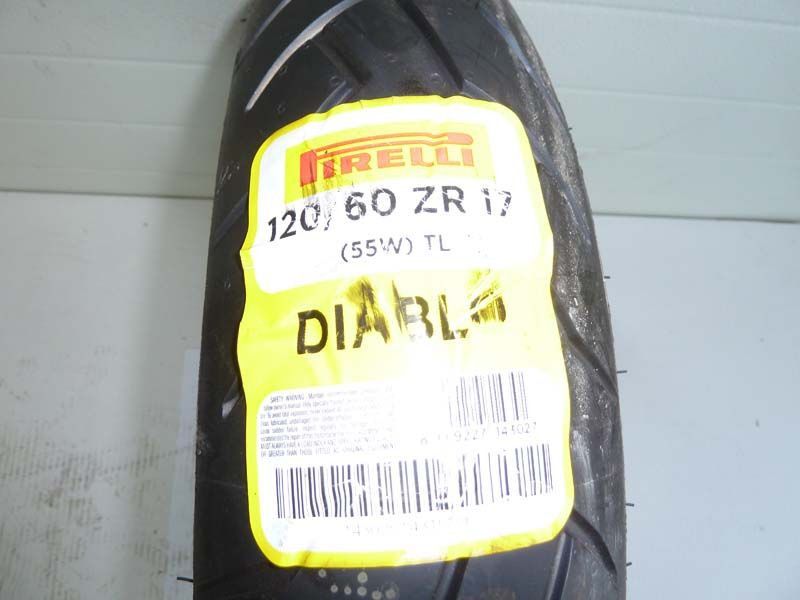 Мото гума 120/60 - 17 pirelli diablo f 55w tl