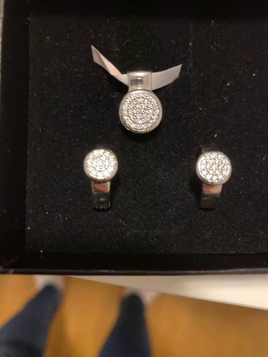 Cercei seturi argint cu cristale Swarovski