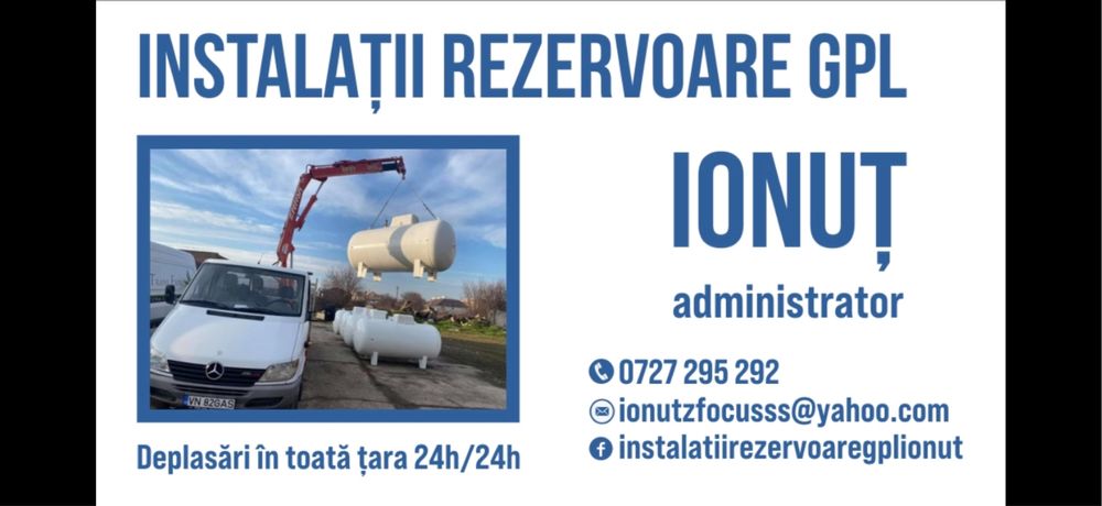 Rezervoare gpl de toate dimensiunile deplasari in toata tara 24/24